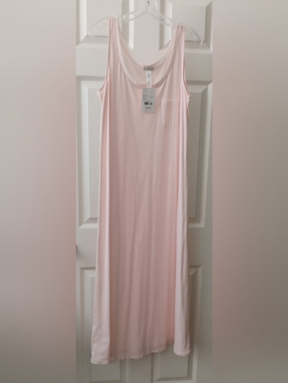 Hanro Cotton Deluxe Long Nightgown Pink M NWT Pima Cotton 77951